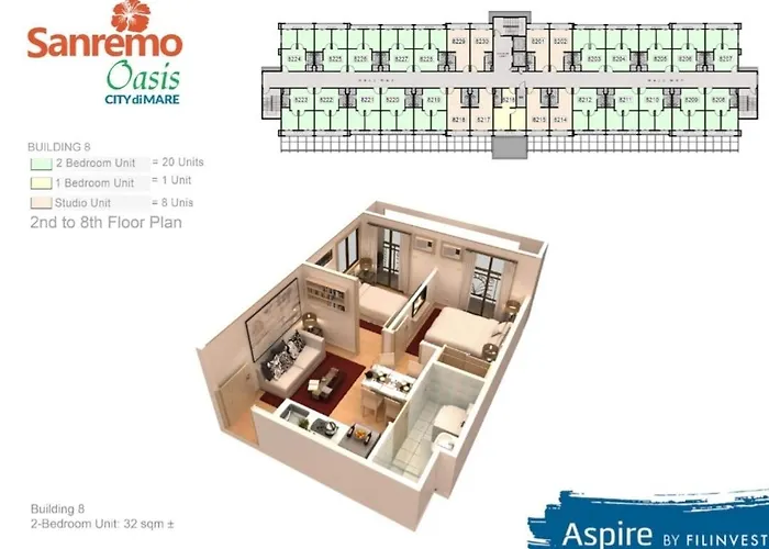 Apartment Sanremo Oasis Glendy 2Br Unit *